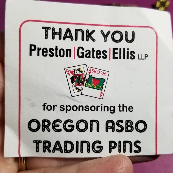 ASBO trading pin 2006 lapel brooch enamel gold tone Association School b… - Picture 8 of 9